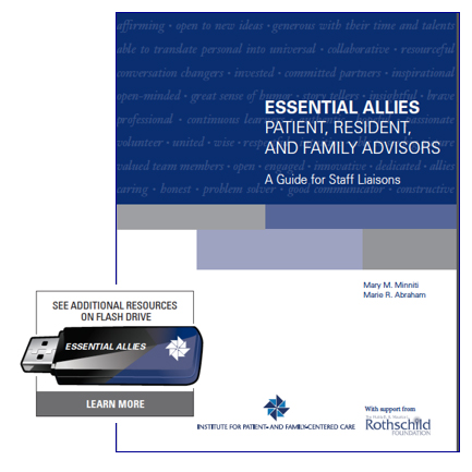 Essential Allies—Patient, Resident, and Family Advisors: A Guide for Staff Liaisons cover