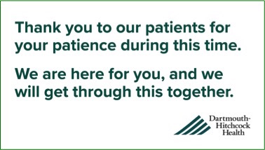 Message from Dartmouth Hitchcok Health